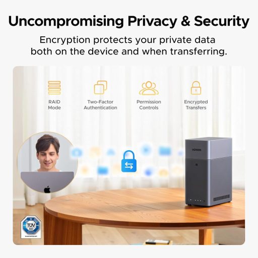 Ugreen DH2300 NAS Mini Tower 4 GB Szürke