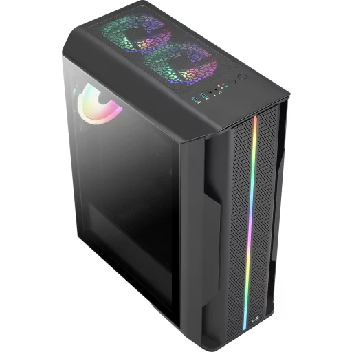 Aerocool Splinter Duo Midi Tower Fekete