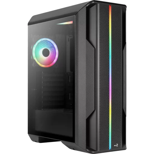 Aerocool Splinter Duo Midi Tower Fekete