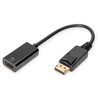   Digitus DB-340415-002-S video átalakító kábel 0,2 M DisplayPort HDMI Fekete