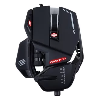   Mad Catz R.A.T. 6+ egér Játék Jobbkezes USB A típus Optikai 12000 DPI