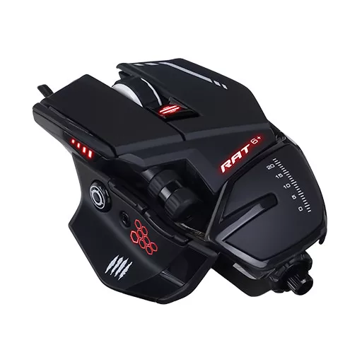 Mad Catz R.A.T. 6+ egér Játék Jobbkezes USB A típus Optikai 12000 DPI