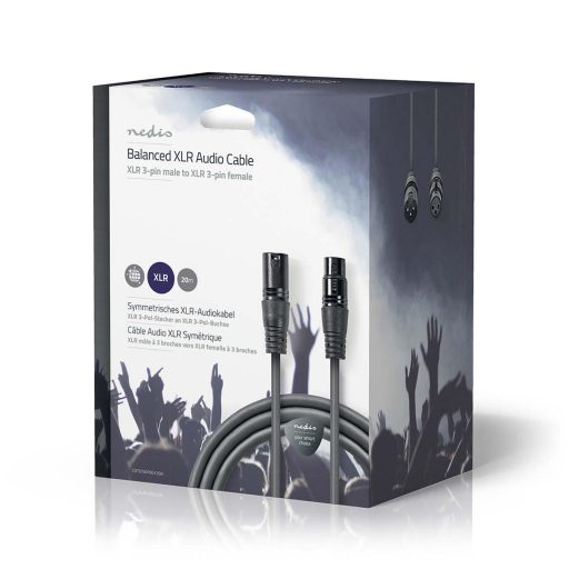 Nedis COTG15010GY200 audio kábel XLR (3-pin) Szürke
