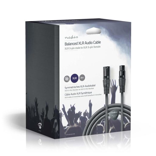 Nedis COTG15010GY200 audio kábel XLR (3-pin) Szürke