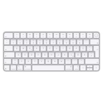  Apple Magic billentyűzet Univerzális USB + Bluetooth QWERTZ Német Ezüst, Fehér