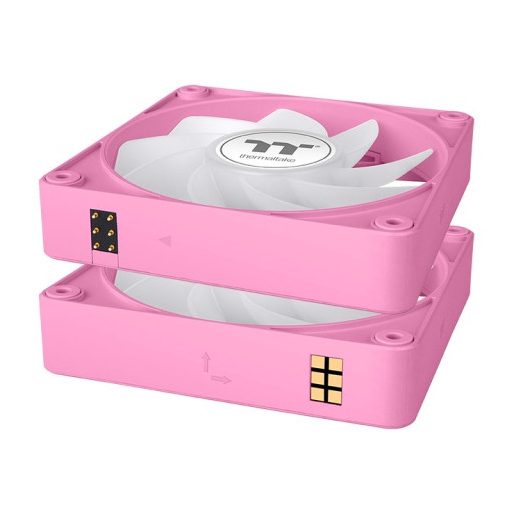 Thermaltake CL-F225-PL12PK-A számítógépes hűtőrendszer Számítógép ház Hűtő 12 cm Rózsaszín 3 db