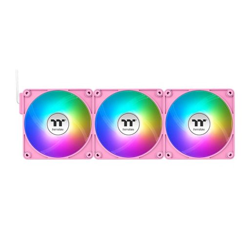 Thermaltake CL-F225-PL12PK-A számítógépes hűtőrendszer Számítógép ház Hűtő 12 cm Rózsaszín 3 db