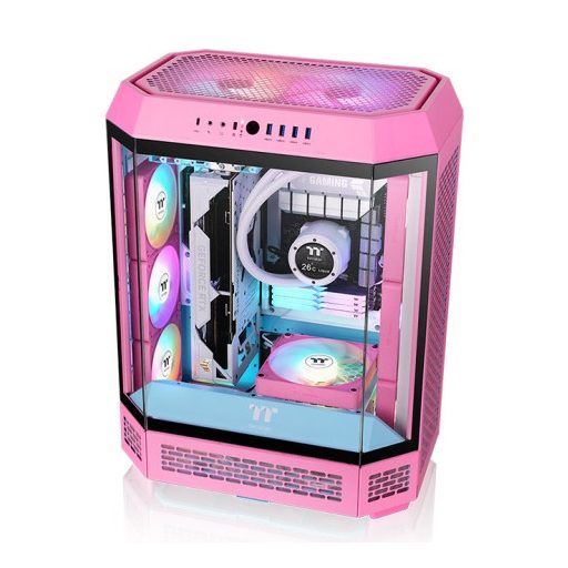 Thermaltake CL-F225-PL12PK-A számítógépes hűtőrendszer Számítógép ház Hűtő 12 cm Rózsaszín 3 db