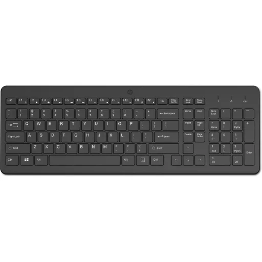 HP 225 Wireless Keyboard billentyűzet Univerzális Vezeték nélküli RF Fekete
