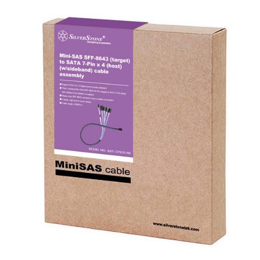 Silverstone CPS05-RE 0,6 M Fekete