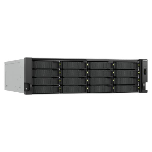 QNAP TS-H1677AXU-RP Tárolószerver Rack (3U) AMD Ryzen™ 7 7745 32 GB DDR5 0 TB QNAP QTS Fekete, Szürke