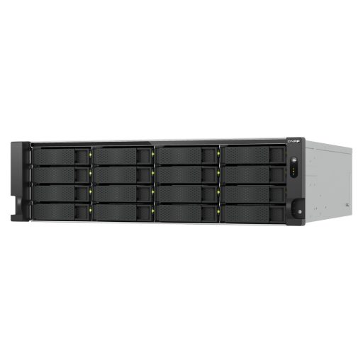 QNAP TS-H1677AXU-RP Tárolószerver Rack (3U) AMD Ryzen™ 7 7745 32 GB DDR5 0 TB QNAP QTS Fekete, Szürke