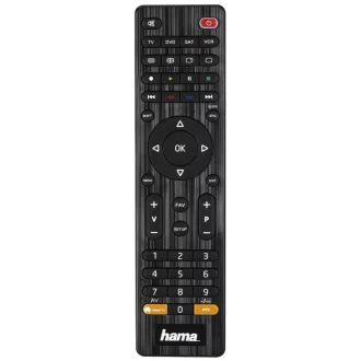   Hama 00012306 távirányító Vezeték nélküli infravörös DVD/Blu-ray, STB, TV, VCR Nyomógombok