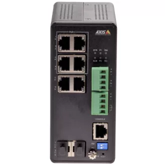   Axis 01633-001 hálózati kapcsoló Vezérelt Gigabit Ethernet (10/100/1000) Ethernet-áramellátás (PoE) támogatása Fekete
