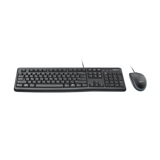 Logitech 920-002562 billentyűzet Egér mellékelve Irodai USB QWERTY Nemzetközi amerikai Fekete