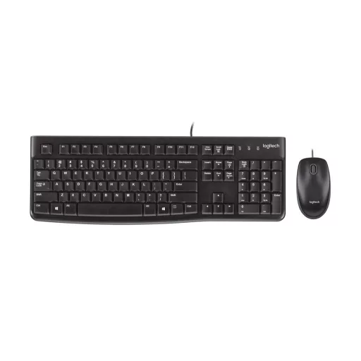 Logitech 920-002562 billentyűzet Egér mellékelve Irodai USB QWERTY Nemzetközi amerikai Fekete