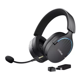   Trust GXT 491 Fayzo Headset Vezetékes és vezeték nélküli Fejpánt Játék USB C-típus Bluetooth Fekete