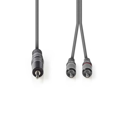 Nedis COTH22200GY15 audio kábel 1,5 M 3.5mm 2 x RCA Szürke