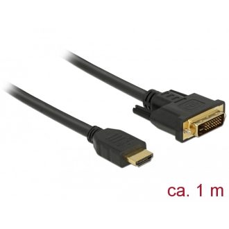   DeLOCK 85652 video átalakító kábel 1 M HDMI A-típus (Standard) DVI Fekete