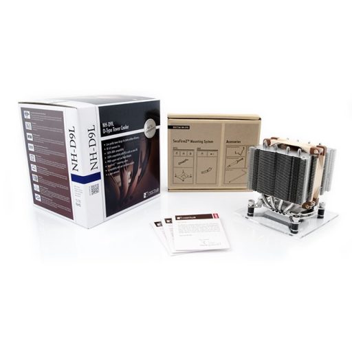 Noctua NH-D9L számítógépes hűtőrendszer Processzor Hűtő 9,2 cm Fémes
