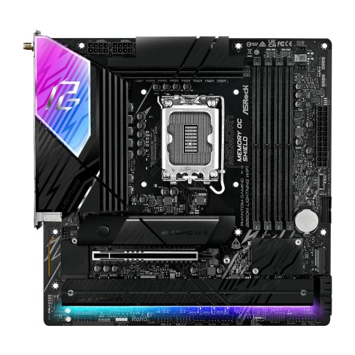 Asrock B860M Lightning WiFi Intel B860 LGA 1851 (Socket V1) Micro ATX