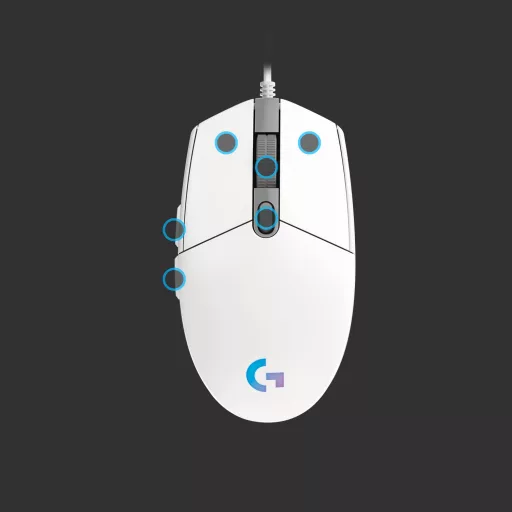 Logitech G 910-005797 egér Játék USB A típus 8000 DPI