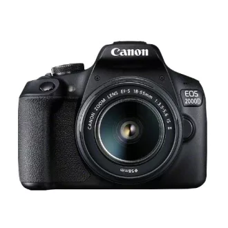   Canon EOS 2000D BK 18-55 IS II EU26 SLR fényképezőgép készlet 24,1 MP CMOS 6000 x 4000 pixelek Fekete