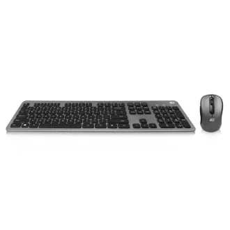   ACT AC5710 billentyűzet Egér mellékelve Univerzális Vezeték nélküli RF QWERTY Nemzetközi amerikai Fekete