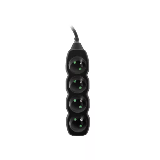 Tracer TRALIS44615 elektromos elosztó 3 M 4 AC kimenet(ek) Beltéri Fekete