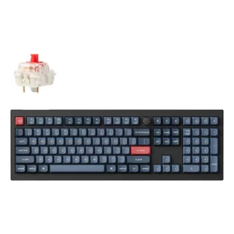   Keychron V6 Max billentyűzet Univerzális USB + RF Wireless + Bluetooth QWERTZ Német Fekete, Szürke