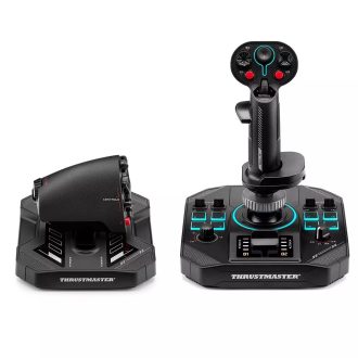   Thrustmaster Sol-R 4 HOTAS Fekete USB Joystick + motorvezérlő kar Analóg/digitális PC