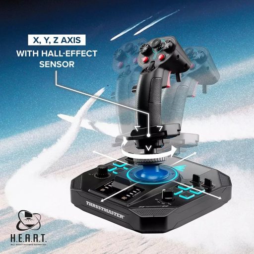 Thrustmaster Sol-R 4 HOTAS Fekete USB Joystick + motorvezérlő kar Analóg/digitális PC