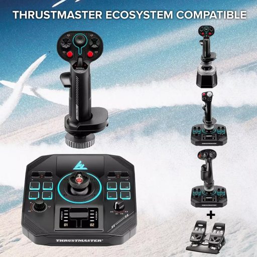 Thrustmaster Sol-R 4 HOTAS Fekete USB Joystick + motorvezérlő kar Analóg/digitális PC