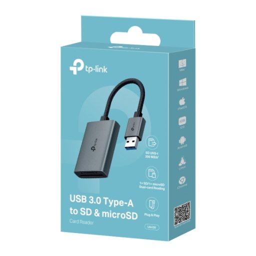 TP-Link UA430 kártyaolvasó USB 3.2 Gen 1 (3.1 Gen 1) Type-C Szürke