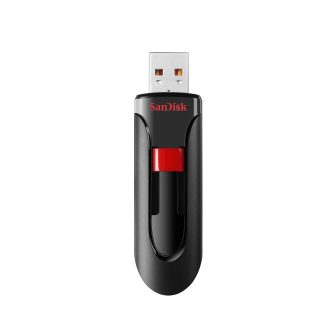   SanDisk Cruzer Glide USB flash meghajtó 64 GB USB A típus 2.0 Fekete, Vörös