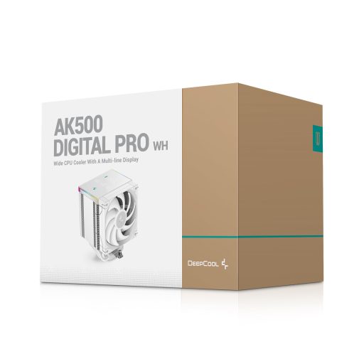 DeepCool AK500 Digital Pro WH Processzor Hűtő 12 cm Fehér