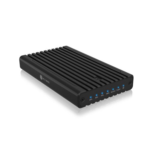 ICY BOX IB-2817MCL-C31 Külső SSD ház Fekete M.2 USB-áramellátású