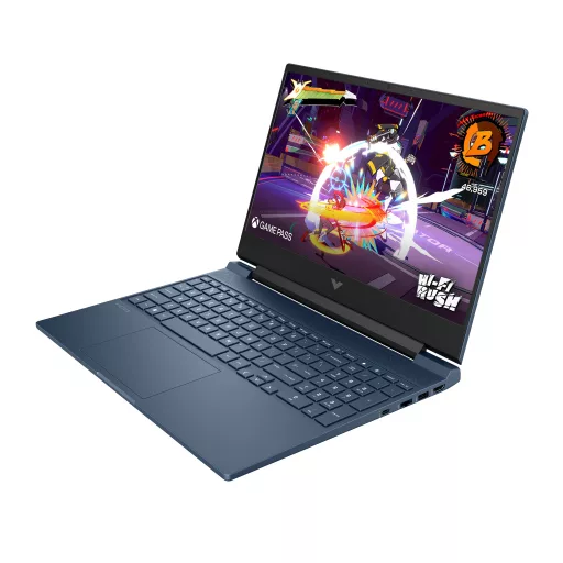 HP Victus Gaming 15-fa2006nh Intel® Core™ i5 i5-13420H Laptop 39,6 cm (15.6") Full HD 16 GB DDR4-SDRAM 512 GB SSD NVIDIA GeForce RTX 4050 Wi-Fi 6 (802.11ax) FreeDOS Kék