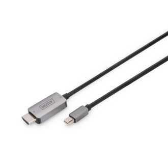   Digitus DB-340109-010-S video átalakító kábel 1 M Mini DisplayPort HDMI Fekete