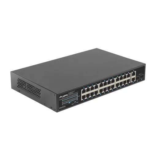 Lanberg RSGE-24P-2GE-2S-360 hálózati kapcsoló Beállítást nem igénylő (unmanaged)