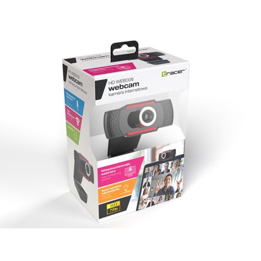Tracer TRAKAM46732 webkamera 1280 x 720 pixelek USB Fekete