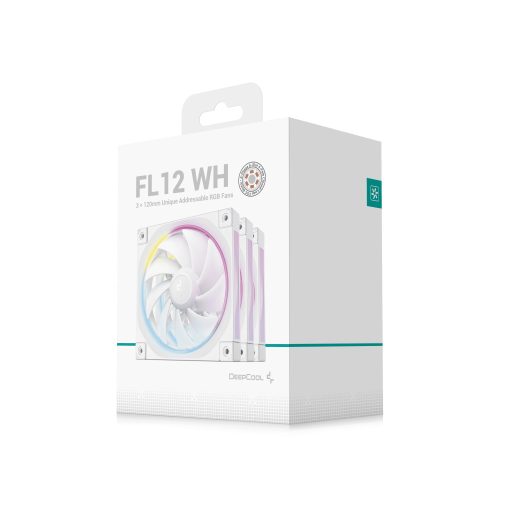 DeepCool FL12 WH-3 in 1 12 cm Fehér 3 db