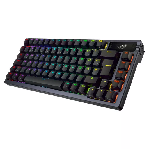 ASUS ROG Azoth billentyűzet Játék USB + RF Wireless + Bluetooth QWERTY Fekete