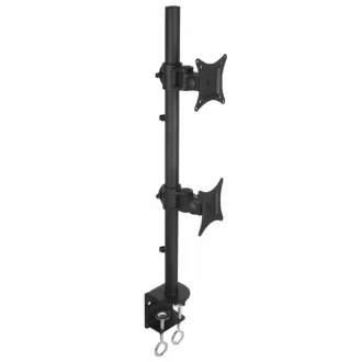   Techly ICA-LCD-350-D asztali TV konzol 68,6 cm (27") Fekete