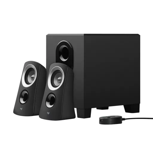 Logitech 980-000413 hangfalszett 25 W PC Fekete 2.1 csatornák 5 W