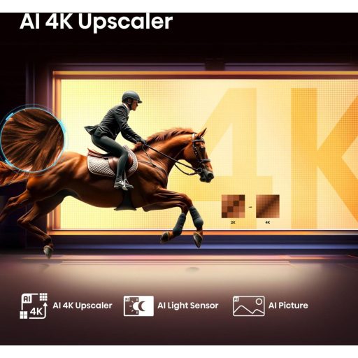 Hisense 50E77Q 127 cm (50") 4K Ultra HD Smart TV Wi-Fi Fekete