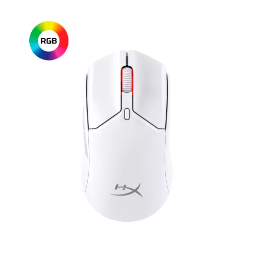 HyperX Pulsefire Haste 2 Mini Wireless White Gaming Mouse egér Játék Kétkezes RF Wireless + Bluetooth + USB Type-A Optikai 26000 DPI