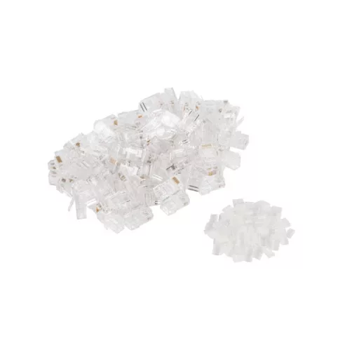 Lanberg PLU-6000 huzalcsatlakozó RJ-45 Átlátszó