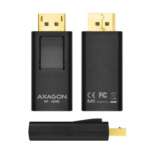 Axagon RVD-HI video átalakító kábel DisplayPort HDMI Fekete