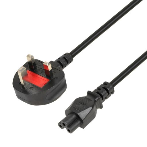 iBOX Power Cable for Laptops (clover) VDE 1.8m UK plug